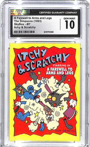 1993 Skybox The Simpsons Itchy & Scratchy A Farewell to Arms and Legs CGC 10