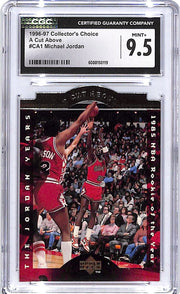 1996-97 Collector's Choice Michael Jordan A Cut Above CA1 CGC 9.5 Bulls