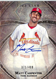 2014 Topps Five Star Matt Carpenter Auto Autograph /499 Cardinals