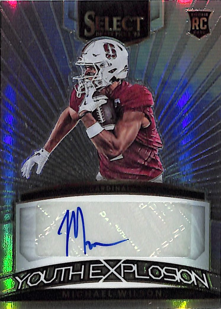 2023 Select Draft Picks Michael Wilson Auto Autograph Youth Explosion Silver Stanford