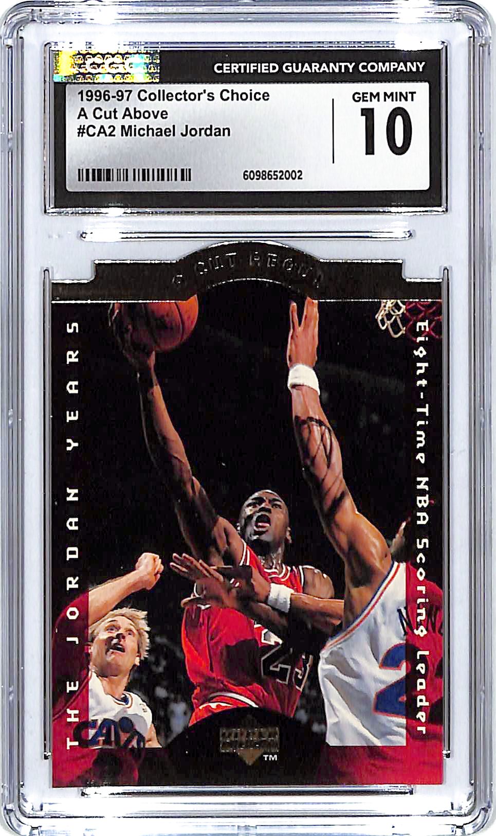 1996-97 Collector's Choice Michael Jordan A Cut Above #CA2 CGC 10 Bulls
