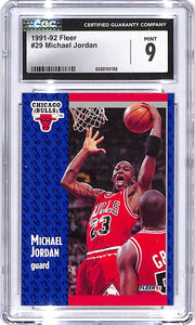 1991-92 Fleer Michael Jordan #29 CGC 9 Bulls