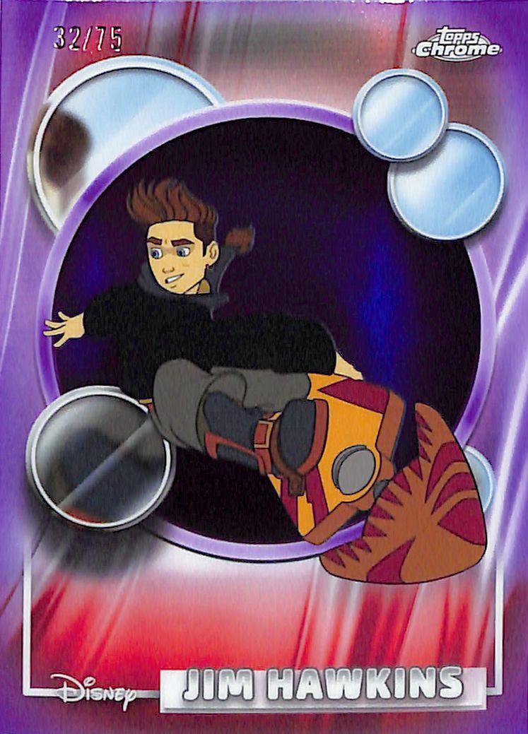 2026 Topps Chrome Disney Jim Hawkins Purple Refractor /75