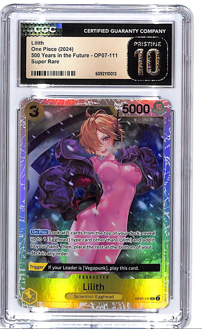 One Piece 500 Years in the Future OP07 Lilith 111 Super Rare CGC 10 Pristine