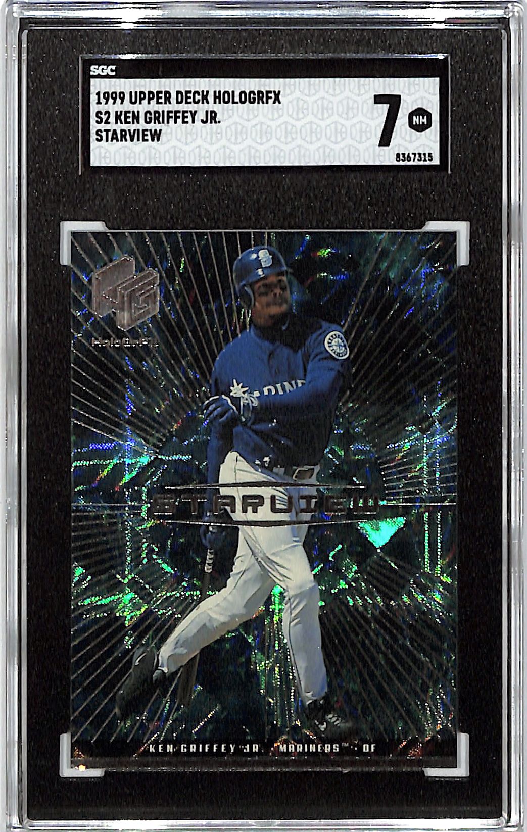 1999 Upper Deck Hologrfx Ken Griffey Jr Starview SGC 7 Mariners