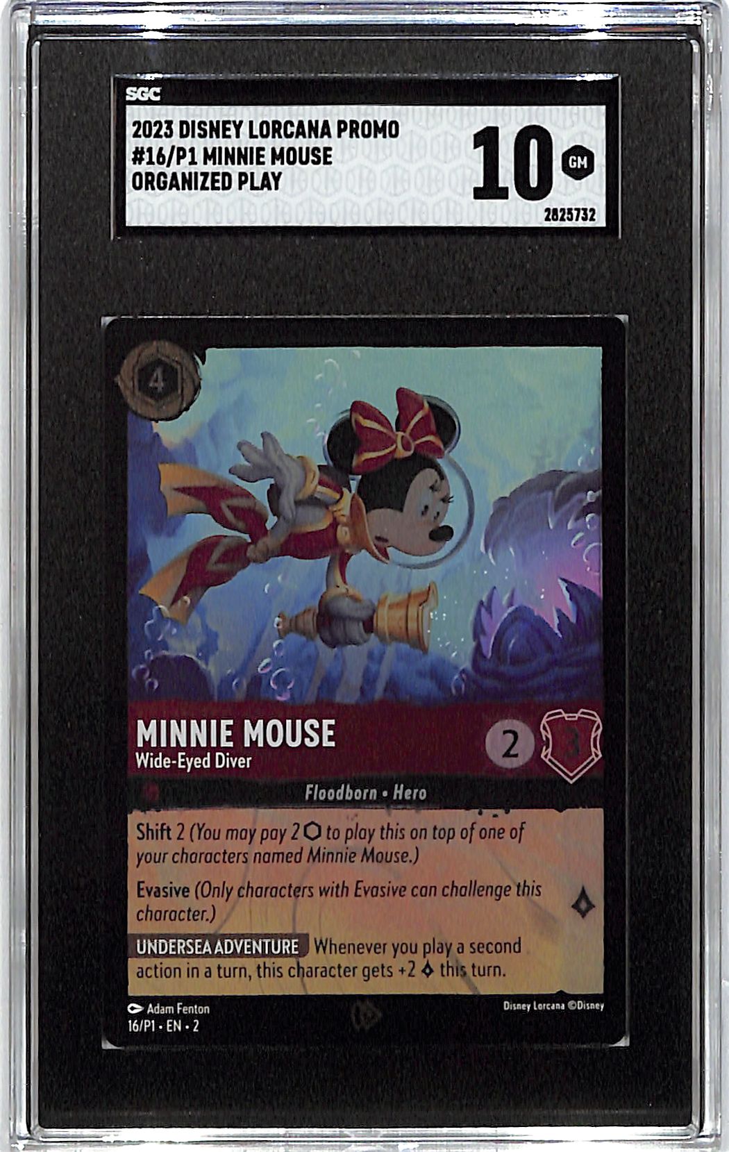 2023 Disney Lorcana Promo Minnie Mouse 16/P1 SGC 10