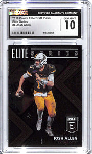 2018 Elite Draft Picks Josh Allen Elite Series Rookie RC CGC 10