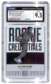2017-18 OG Anunoby Panini Status Rookie Credentials #37 CGC Mint Plus 9.5