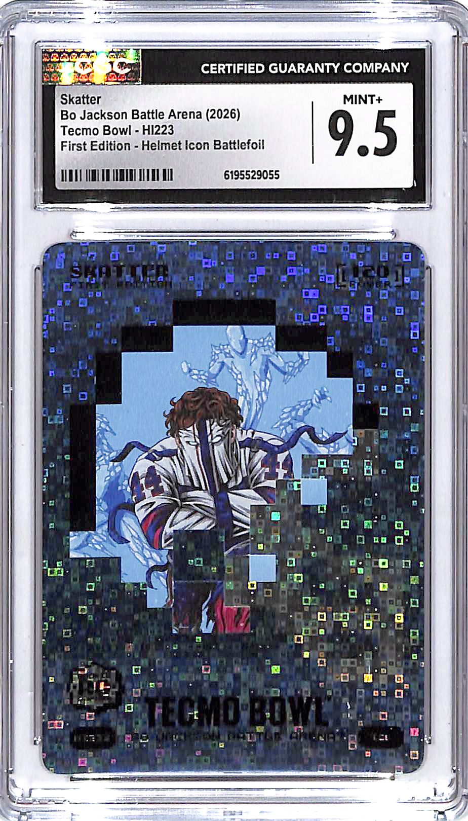 Bo Jackson Battle Arena Tecmo Bowl Skatter First Edition Helmet Icon Battlefoil CGC 9.5
