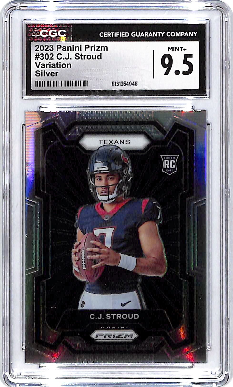 2023 Prizm CJ Stroud Rookie RC Variation Silver #302 CGC 9.5 Texans