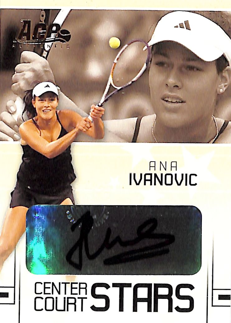 2006 Ace Authentic Ana Ivanovic Auto Autograph Center Court Stars