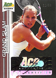 2013 Ace Authentic Grand Slam Dominika Cibulkova Auto Autograph /50