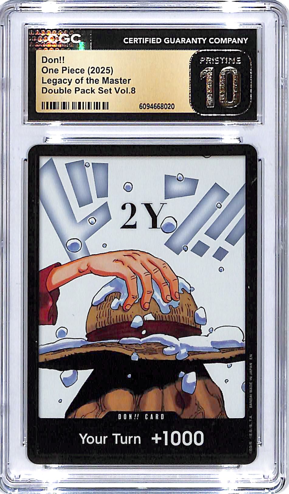 One Piece Legacy of the Master Double Pack Vol 8 Don!! CGC 10 Pristine