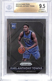 2015-16 Prizm Karl-Anthony Towns Rookie RC #328 BGS 9.5 Timberwolves