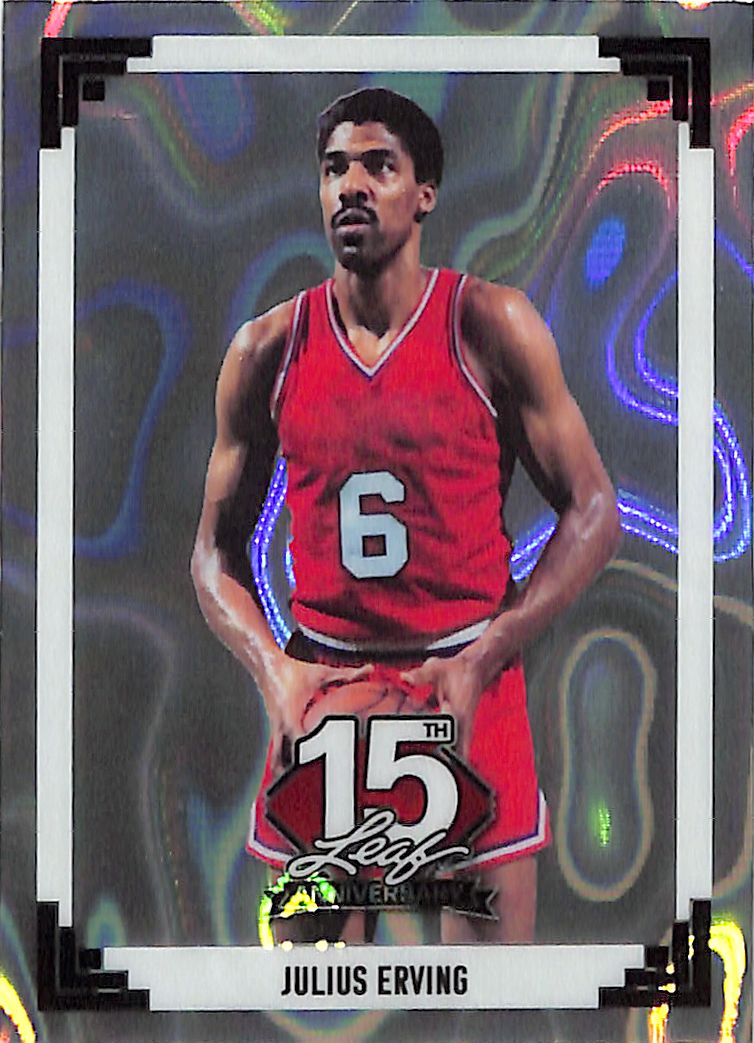 2025 Leaf 15th Anniversary Julius Erving Silver Lava /15 76ers