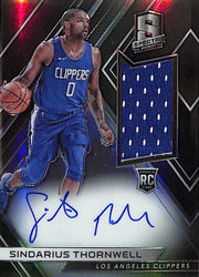 2017-18 Spectra Sindarius Thornwell Auto Autograph Rookie RC Patch /299 Clippers