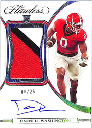 2023 Flawless Collegiate Darnell Washington Auto Autograph Rookie RC Patch /25