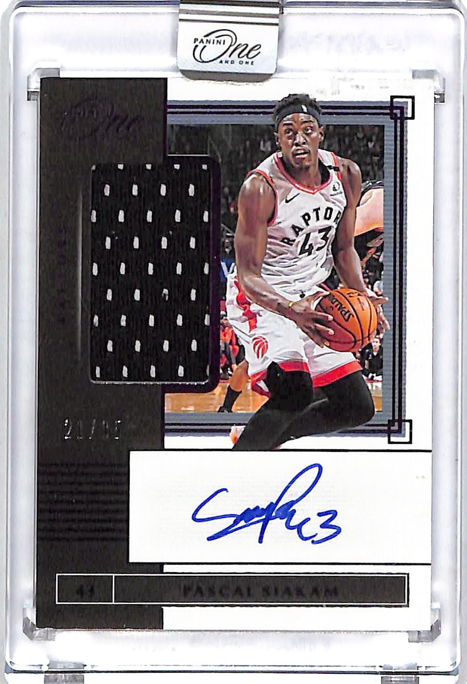 2019-20 Panini One and One Pascal Siakam Auto Autograph Rookie RC Patch Jersey /35