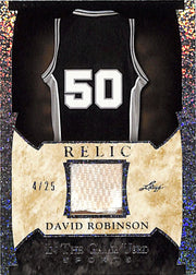 2022 Leaf In The Game Used Sports David Robinson Patch Jersey /25 Spurs