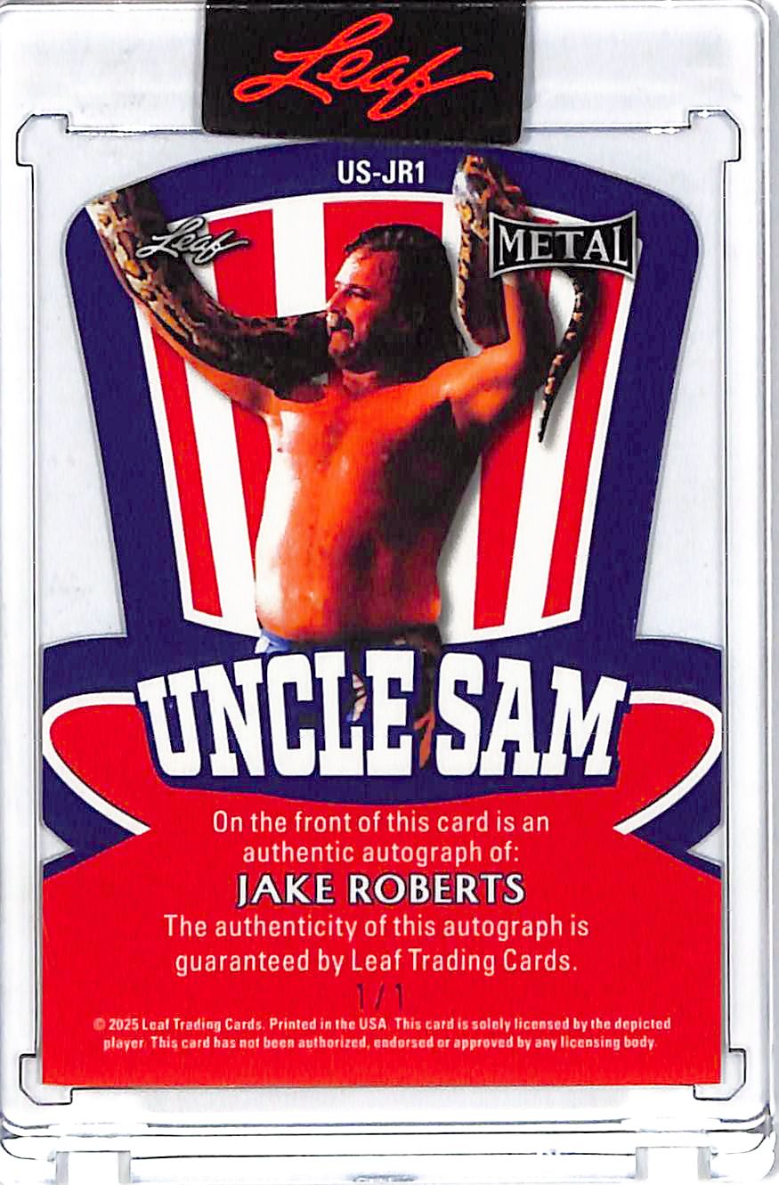 2025 Leaf Metal Jake Roberts Uncle Sam Auto Autograph 1/1