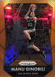 2015-16 Prizm Manu Ginobili Orange /65 Spurs