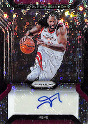 2018-19 Prizm Nene Auto Autograph Silver Fast Break Disco Rockets