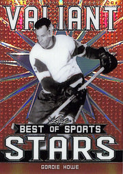 2020 Leaf Best of Sports Gordie Howe Valiant Stars Orange /50