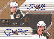 2007-08 SP Game Used Pierre-Marc Bouchard Benoit Pouliot Auto Autograph /25