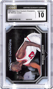 2024 Upper Deck Goodwin Champions Michael Jordan #91 CGC 10 Bulls