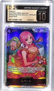 One Piece Japanese Awakening of the New Era OP05 Rebecca 091 CGC 10 Pristine