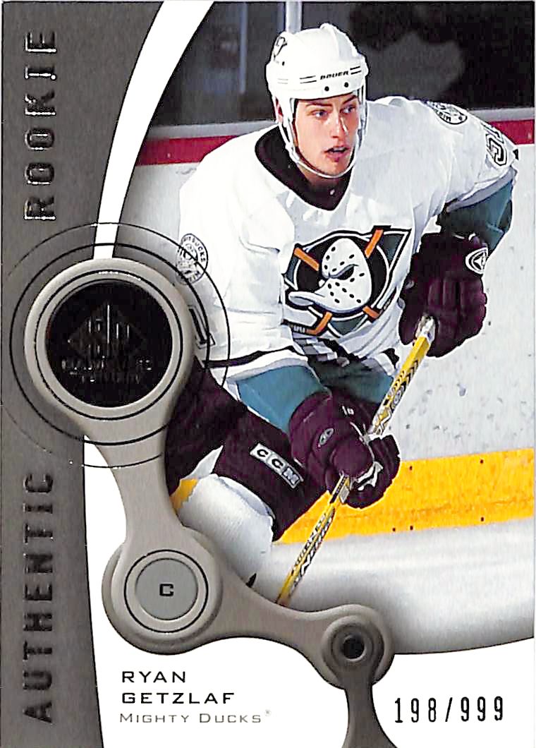 2005-06 SP Game Used Ryan Getzlaf Authentic Rookie RC /999 Ducks