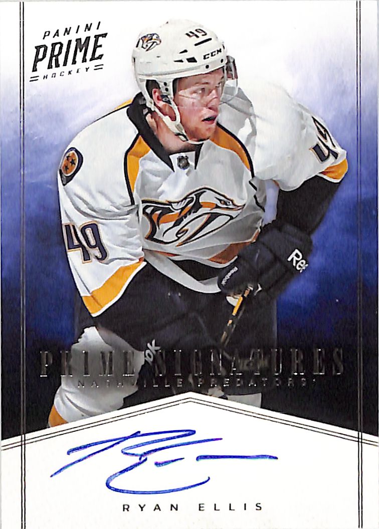 2012-13 Panini Prime Ryan Ellis Auto Autograph /99 Predators