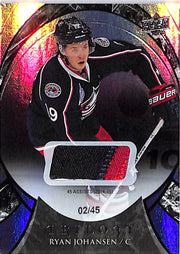 2015-16 Trilogy Ryan Johansen Jersey Patch /45 Blue Jackets