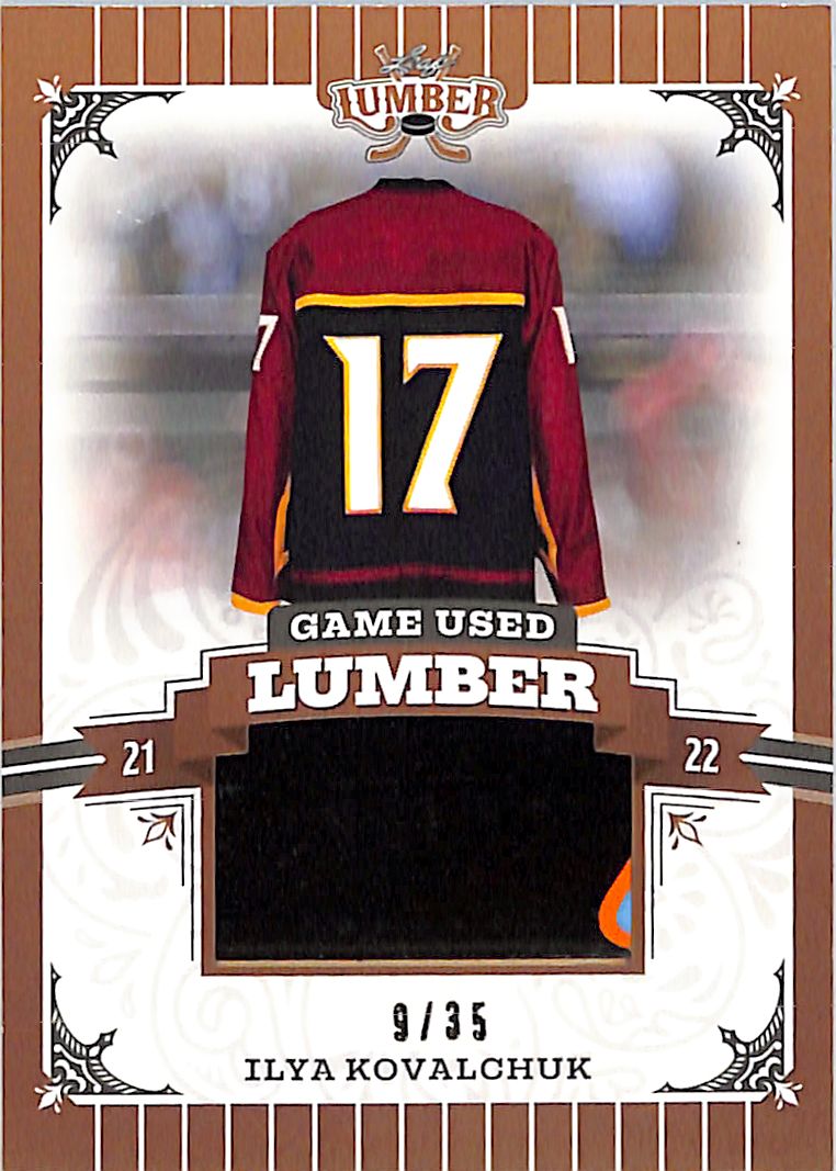 2022 Leaf Lumber Ilya Kovalchuk Patch Jersey /35