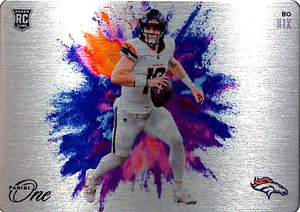 2024 Panini One Bo Nix COlor Blast Rookie RC Broncos