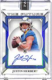 2020 National Treasures Justin Herbert Auto Autograph Rookie RC Black Box 1/1