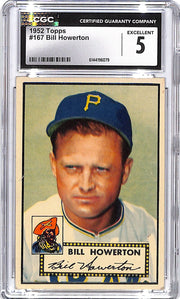 1952 Topps Bill Howerton #167 CGC 5 Pirates