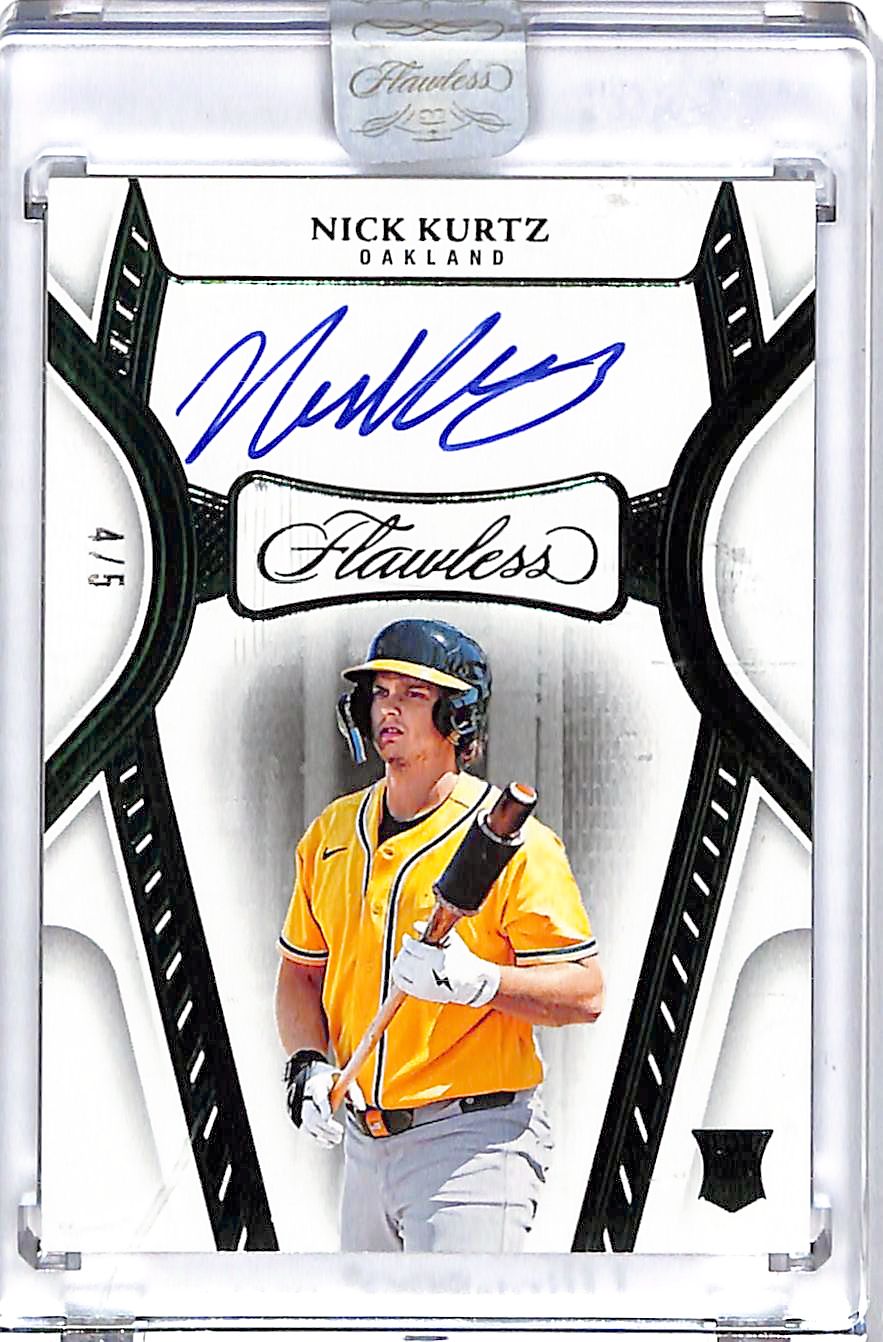 2025 Flawless Nick Kurtz Auto Autograph Rookie RC Emerald /5 Athletics