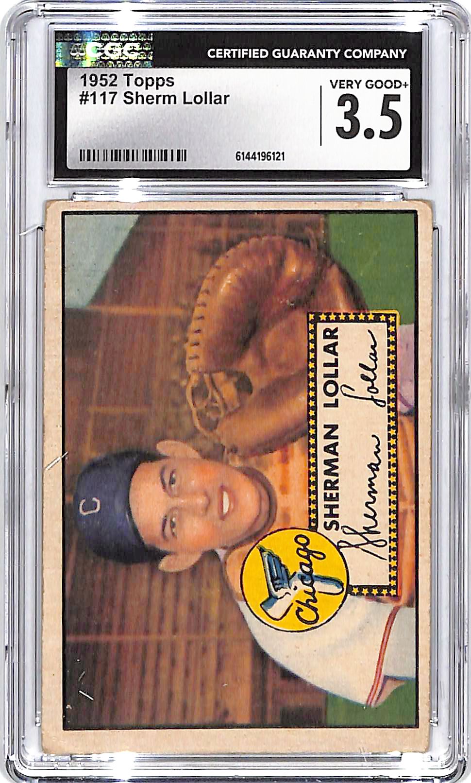 1952 Topps Sherm Lollar #117 CGC 3.5 White Sox
