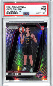 2024 Prizm WNBA Caitlin Clark Rookie RC Silver #145 PSA 9 Fever