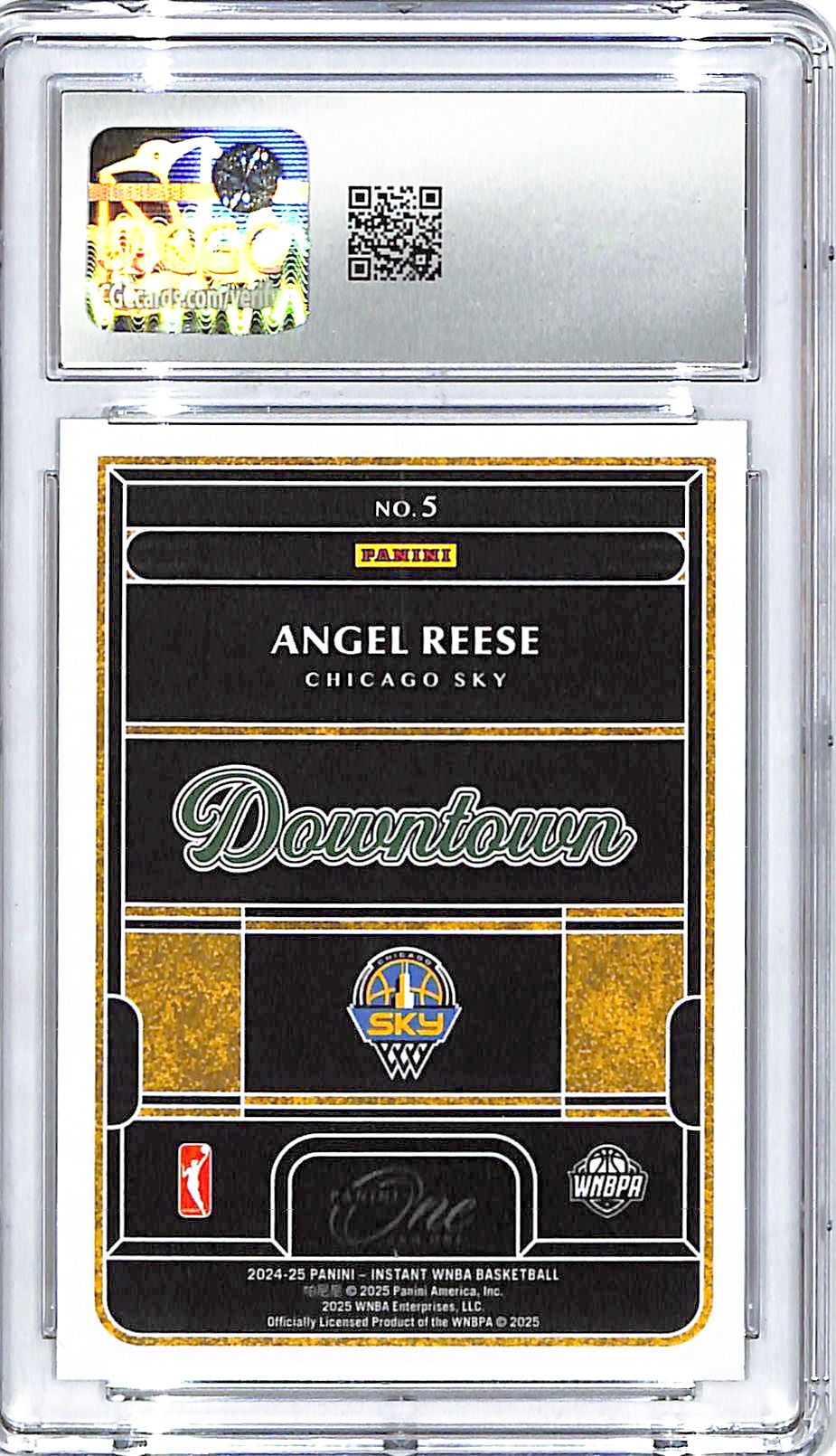 2024 WNBA Rookie Royalty Angel Reese Downtown Rookie RC #5 CGC 10