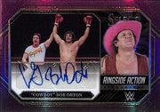 2023 Select WWE Cowboy Bob Orton Auto Autograph Purple /35 Ringside Action