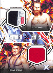 2025 Topps Exalted WWE Sami Zayn Chad Gable Rivaled Relics Patch