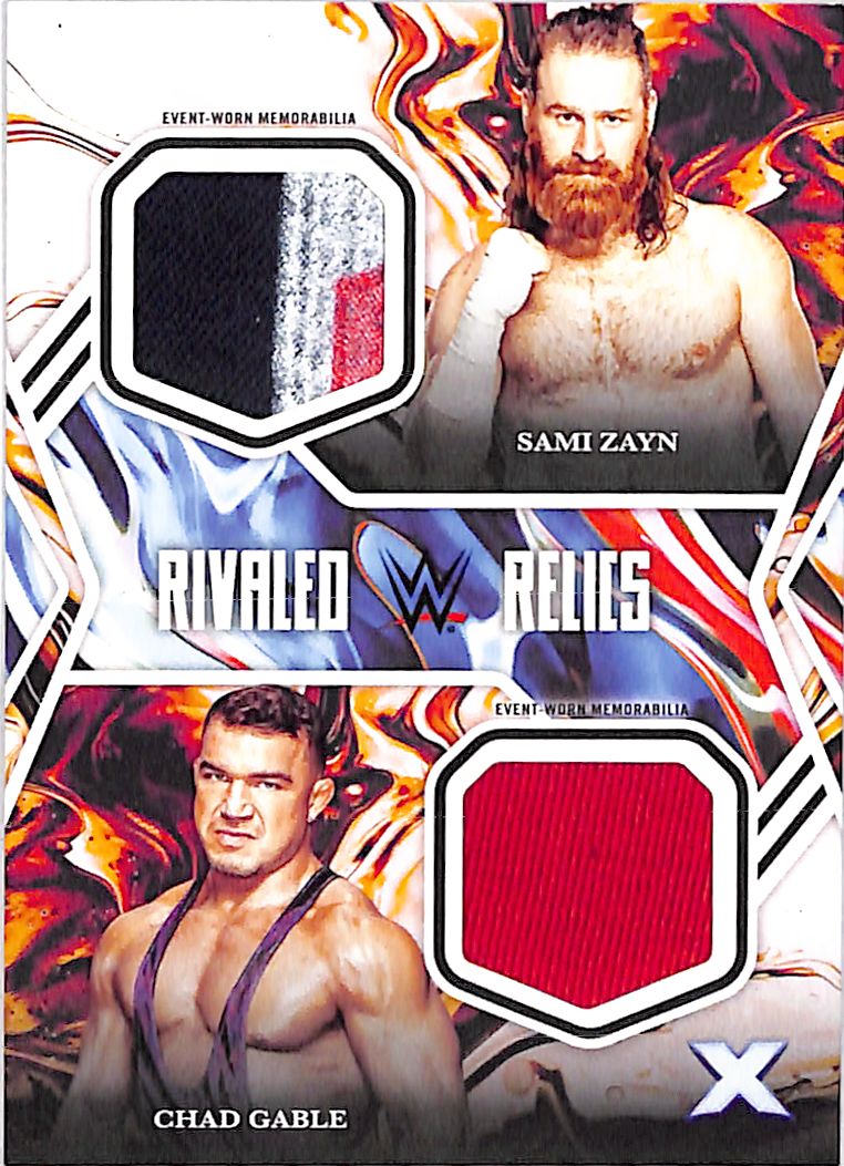 2025 Topps Exalted WWE Sami Zayn Chad Gable Rivaled Relics Patch