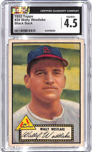 1952 Topps Wally Westlake Black Back #38 CGC 4.5 Cardinals
