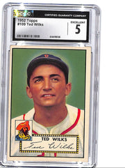 1952 Topps Ted Wilks #109 CGC 5 Pirates