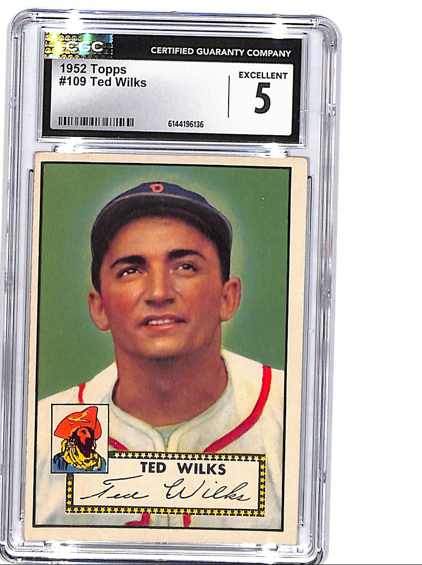 1952 Topps Ted Wilks #109 CGC 5 Pirates
