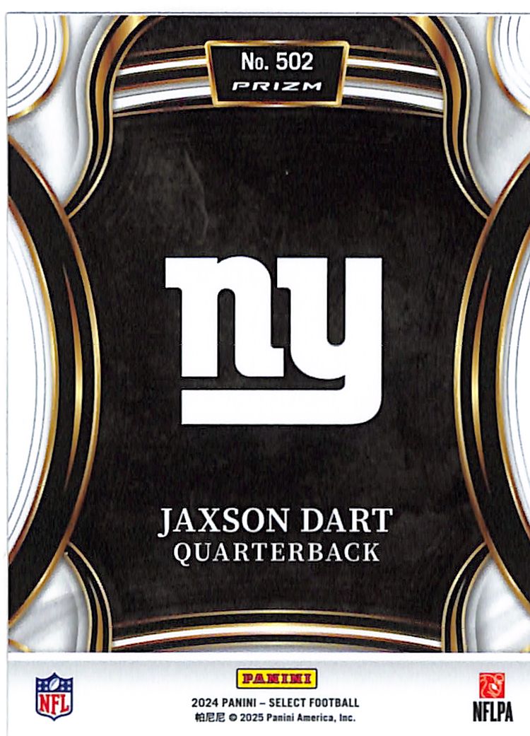 2024 Select Jaxson Dart XRC Rookie RC Silver Giants #502