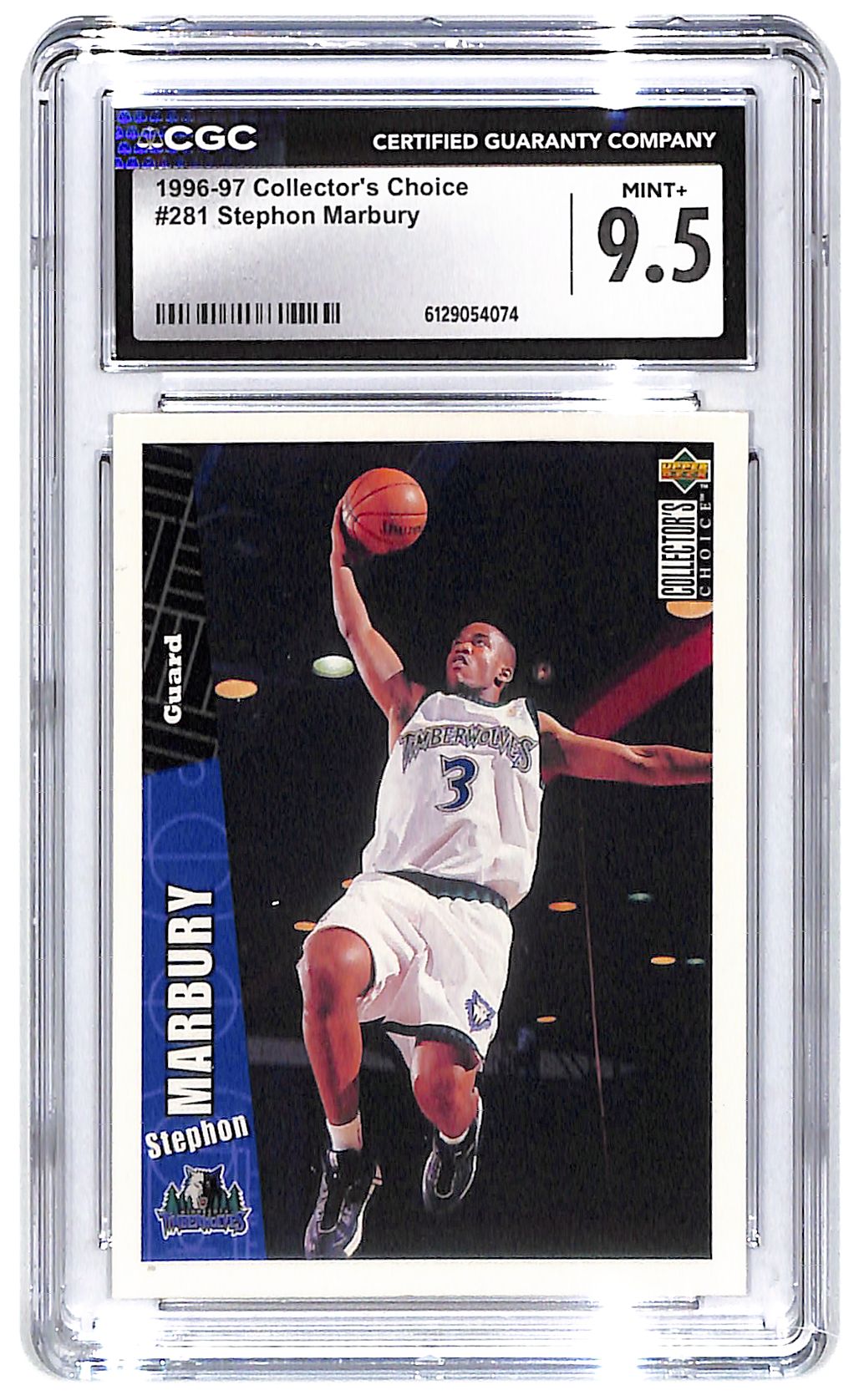 1996-97 Stephon Marbury Collector's Choice #281 CGC Mint Plus 9.5