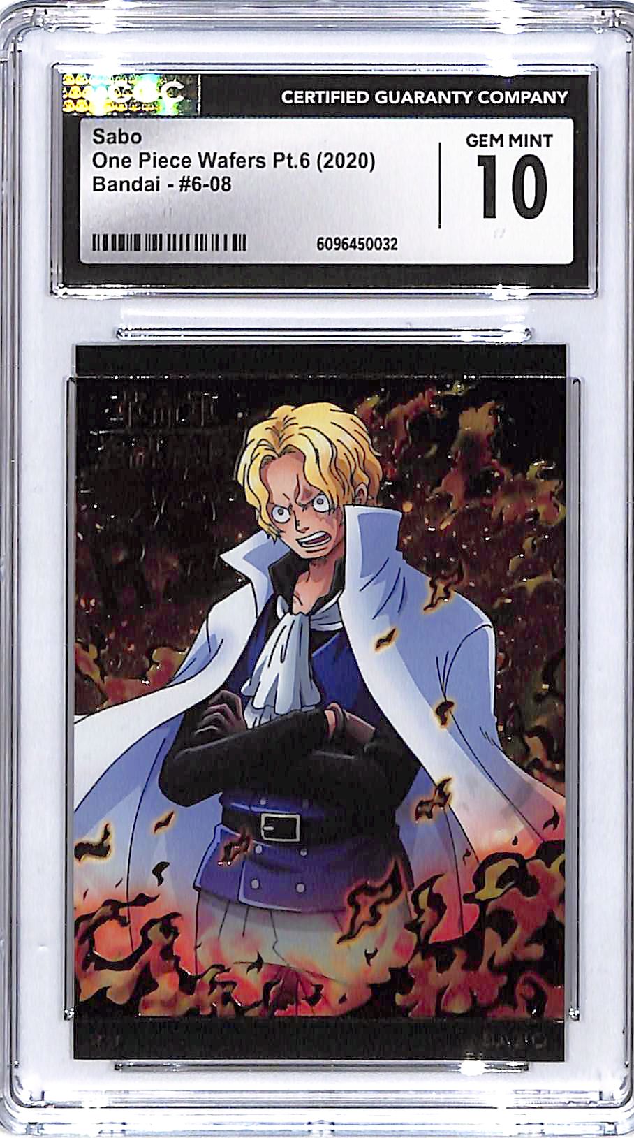 One Piece Wafers PT 6 Sabo Bandai CGC 10
